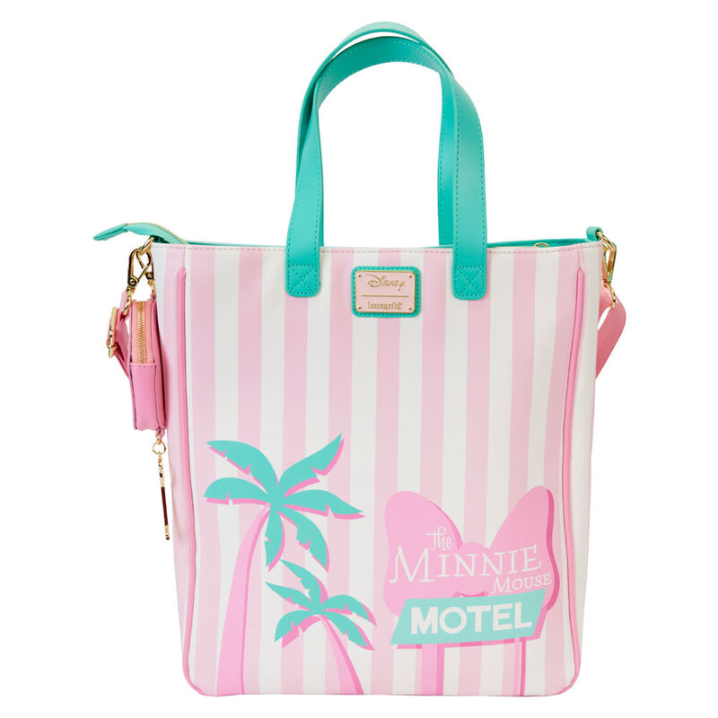 Loungefly Disney Minnie Vacation Style tote bag + coin purse