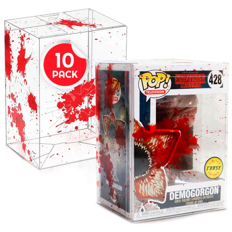 Funko Pop! Protector - 10x Red Blood Bullet Hole Soft Plastic (Thickness: 0.40mm) Protection for Standard Size (4") Figure