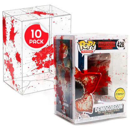 Funko Pop! Protector - 10x Red Blood Bullet Hole Soft Plastic (Thickness: 0.40mm) Protection for Standard Size (4") Figure