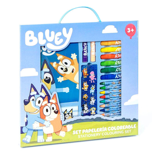 Bluey colouring stationery set I
