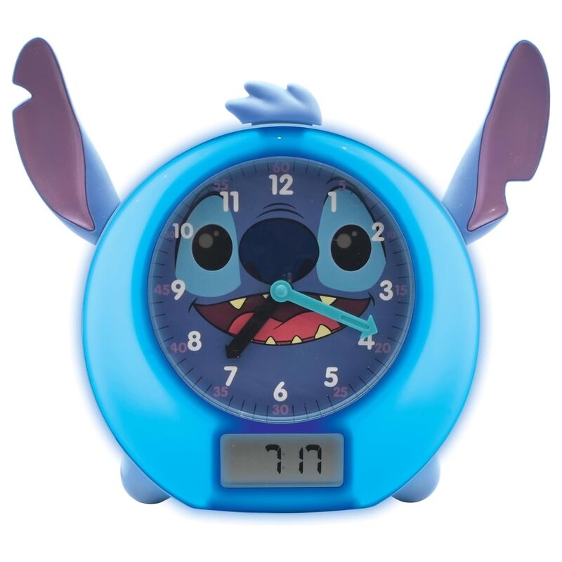 English Disney Stitch Storytelling educational clock and lights