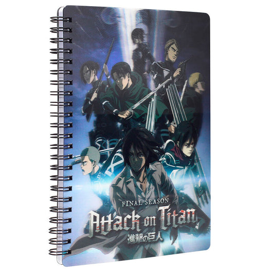 Attack on Titans Group 3D notebook
