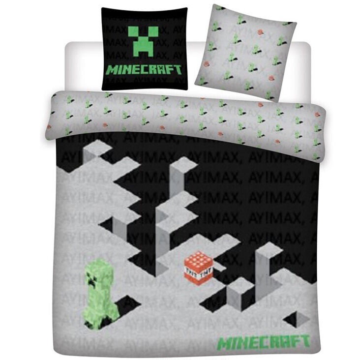 Minecraft policotton duvet cover bed 135cm