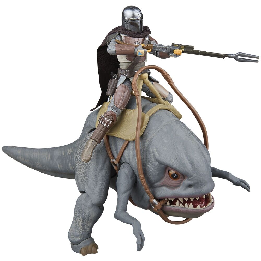 Star Wars The Mandalorian - Blurrg & Mandalorian set 2 figures 9,5cm