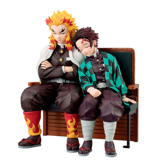 Tanjiro Kamado & Kyojuro Rengoku Figure Kimetsu no Yaiba Locus ArtScale Memoria Ichibansho