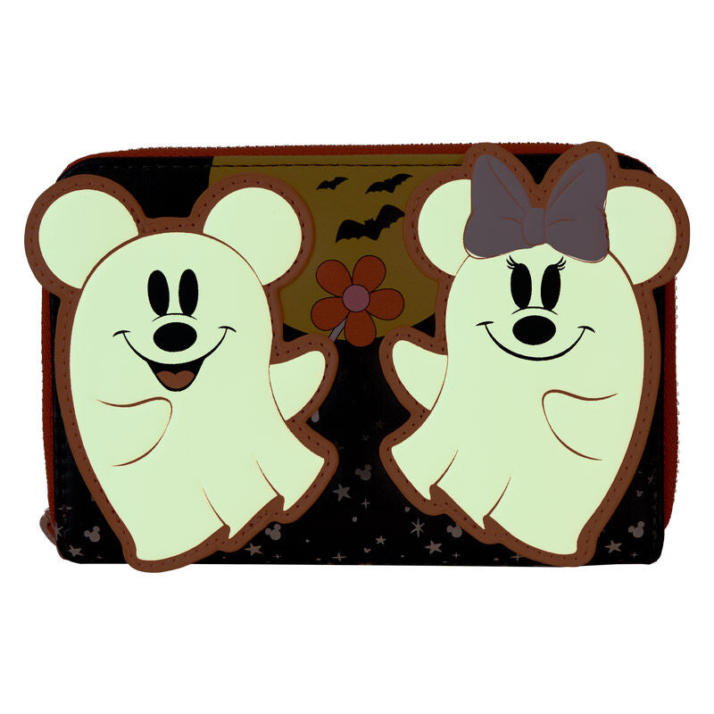 Loungefly Disney Mickey Minnie Floral Ghost wallet