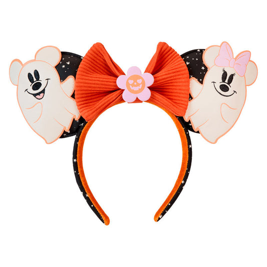 Loungefly Disney Mickey & Minnie Floral Ghost ear headband