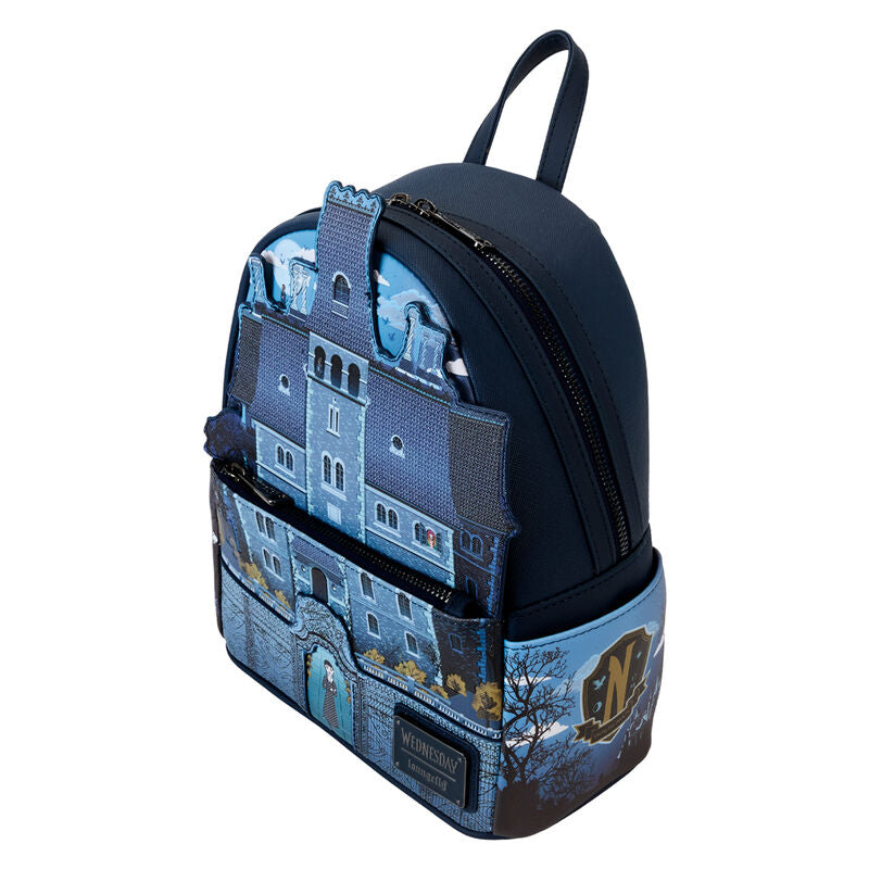 Loungefly Wednesday Nevermore Academy backpack