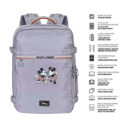 Disney Minnie Mickey backpack 49cm