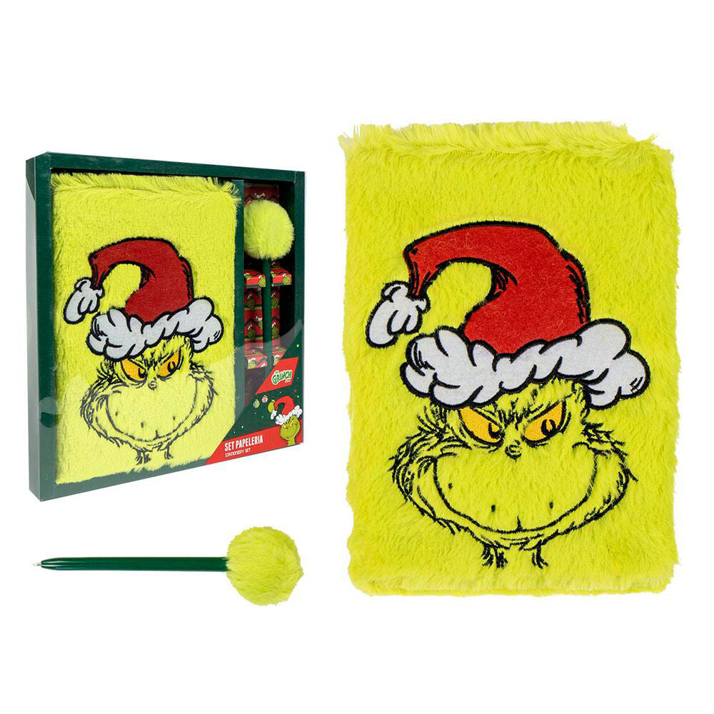 Grinch stationery set