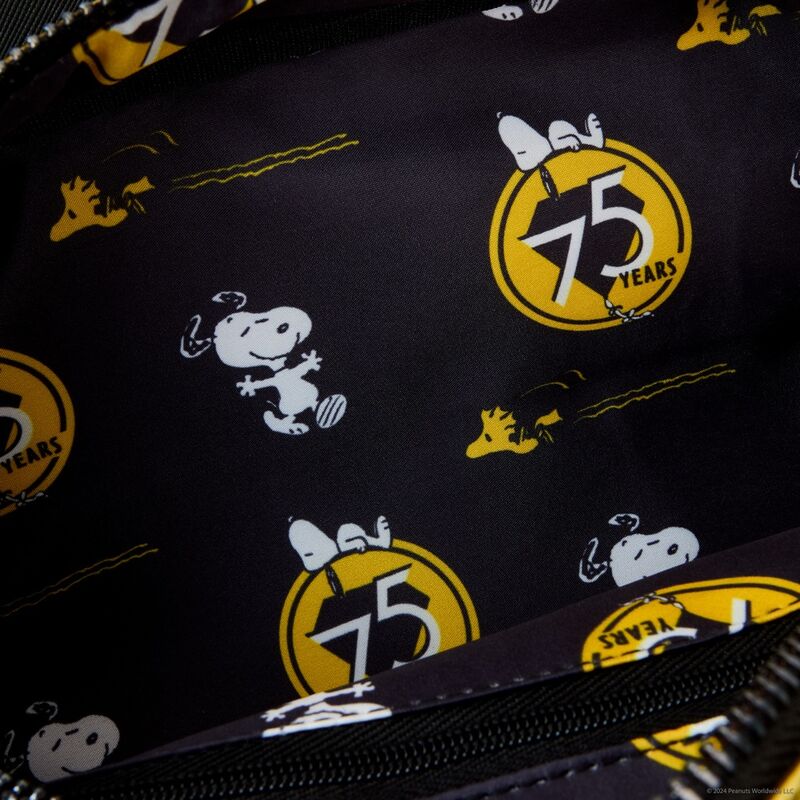 Loungefly Peanuts 75th Anniversary Snoopy Sleeping Doghouse crossbody bag