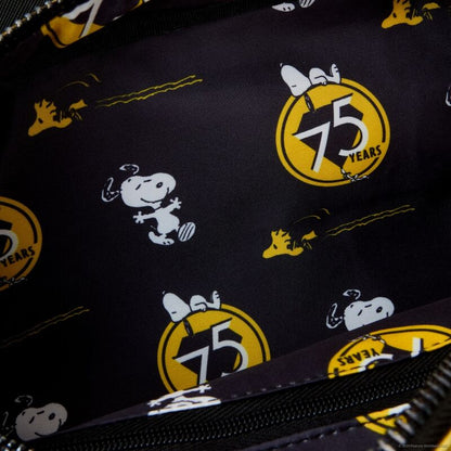 Loungefly Peanuts 75th Anniversary Snoopy Sleeping Doghouse crossbody bag