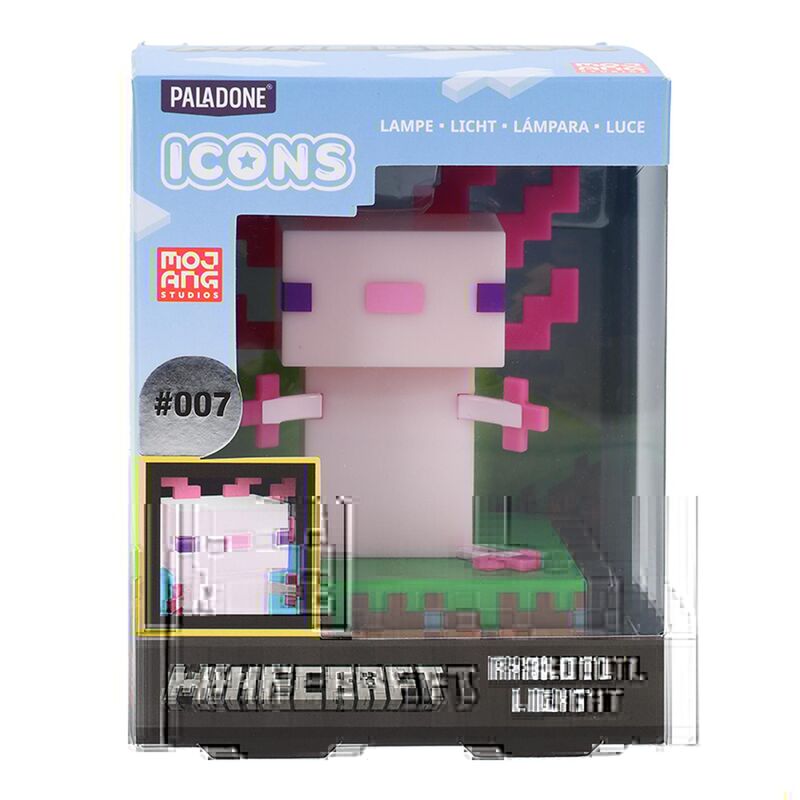 Minecraft Ajolote Icons lamp 12cm