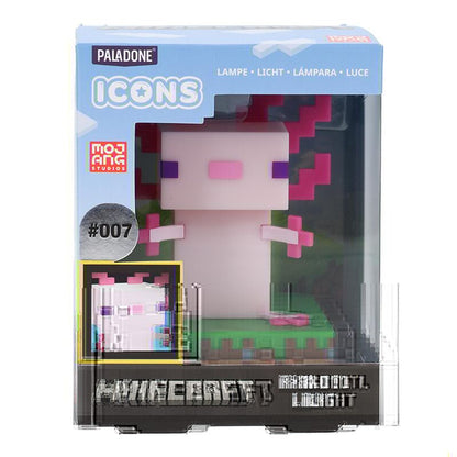 Minecraft Ajolote Icons lamp 12cm