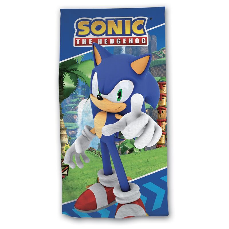 Sonic The Hedgehog microfibre beach towel