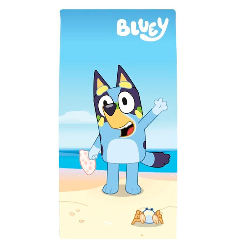 Bluey microfibre beach towel