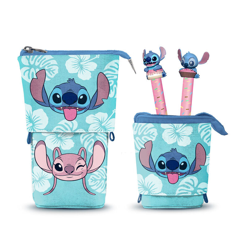 Disney Stitch Pencil case + 2 erasable pens