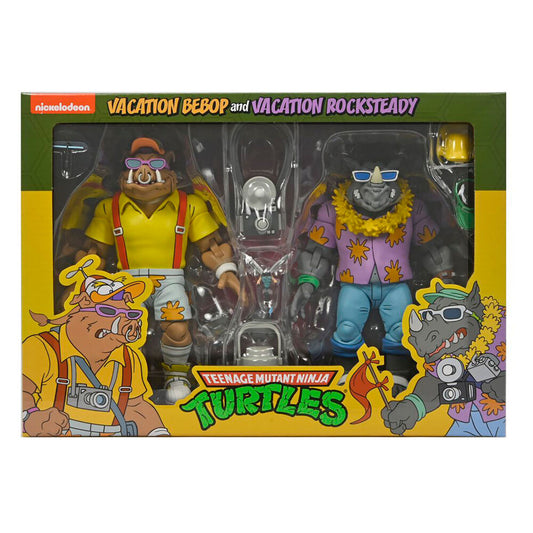 Ninja Turtles Teenage Mutant Vacation Bebop &#38; Rocksteady pack 2 figures 18cm