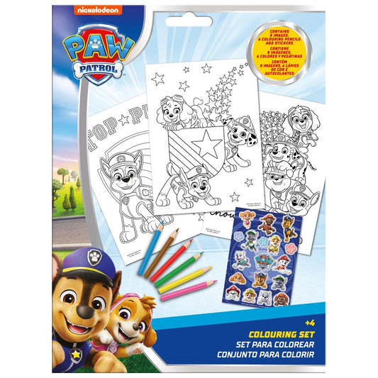 Paw Patrol Sticker Colouring set
