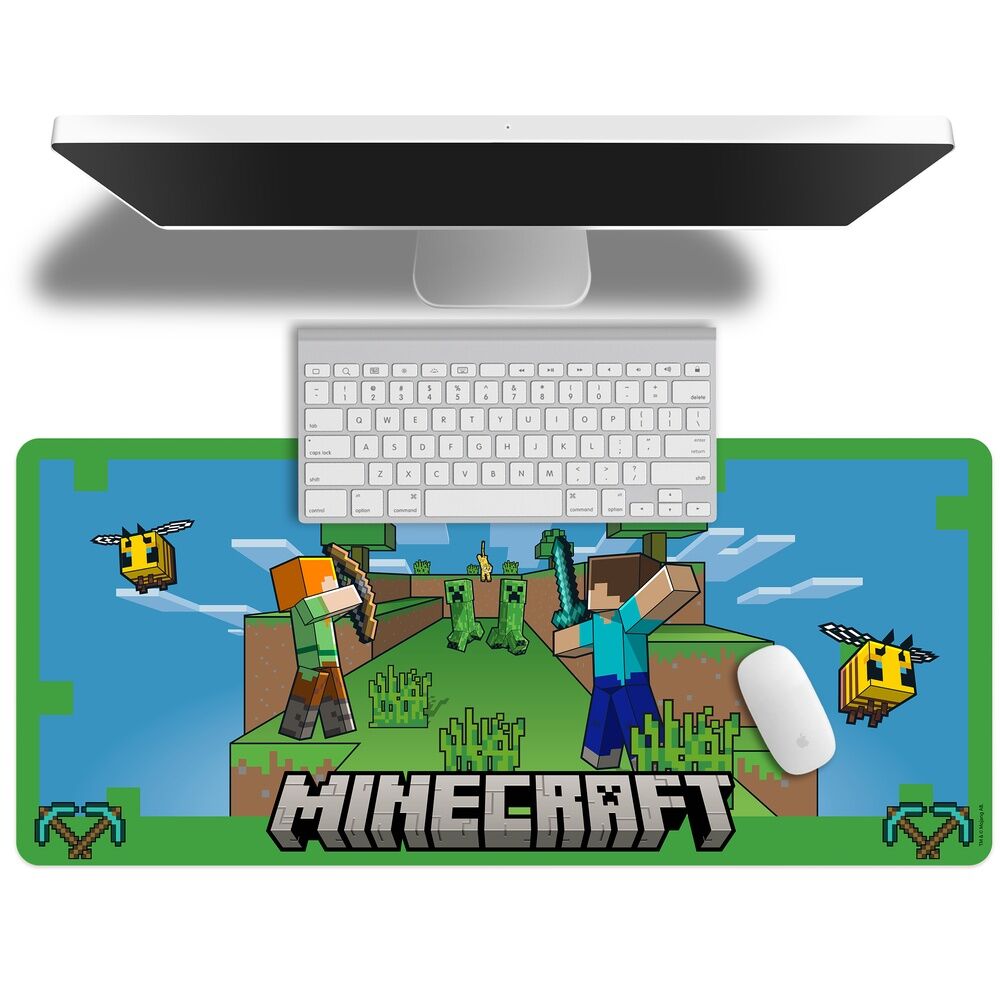 Minecraft gaming desk mat