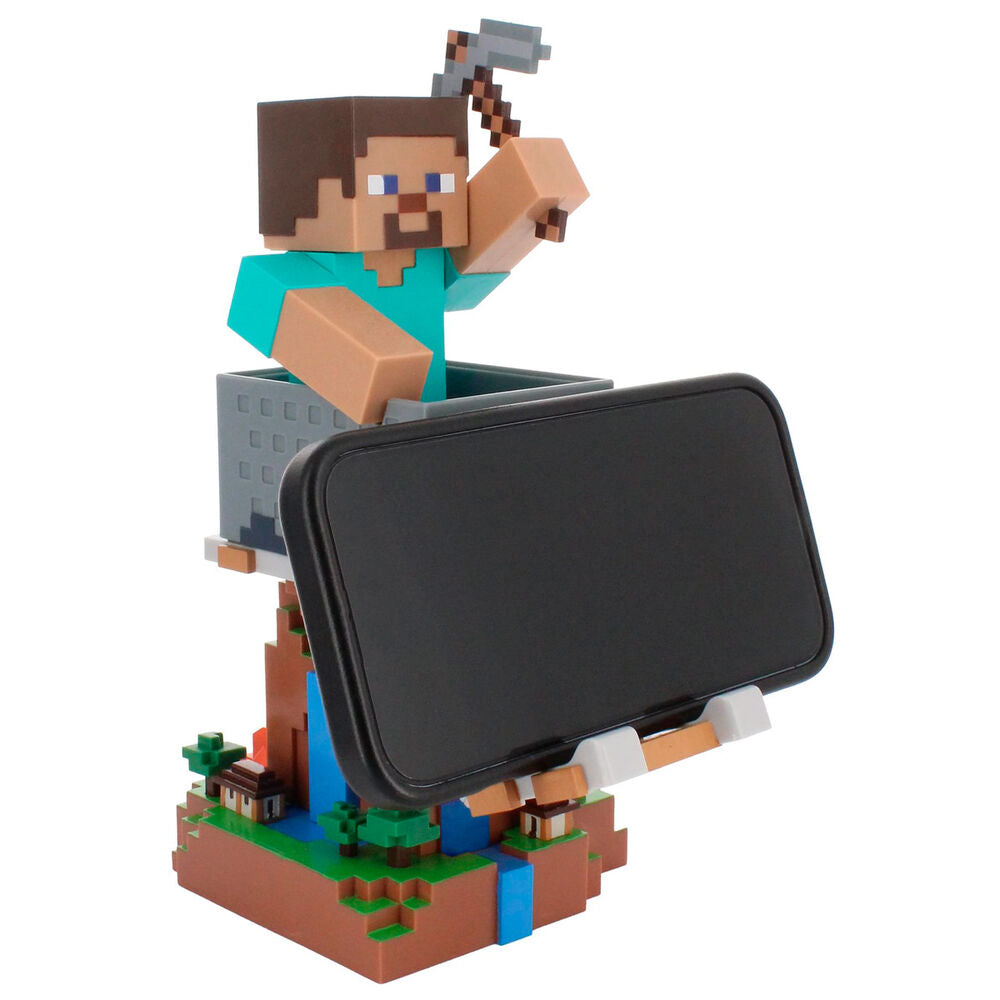 Minecraft Steve clamping bracket Cable guy 20cm