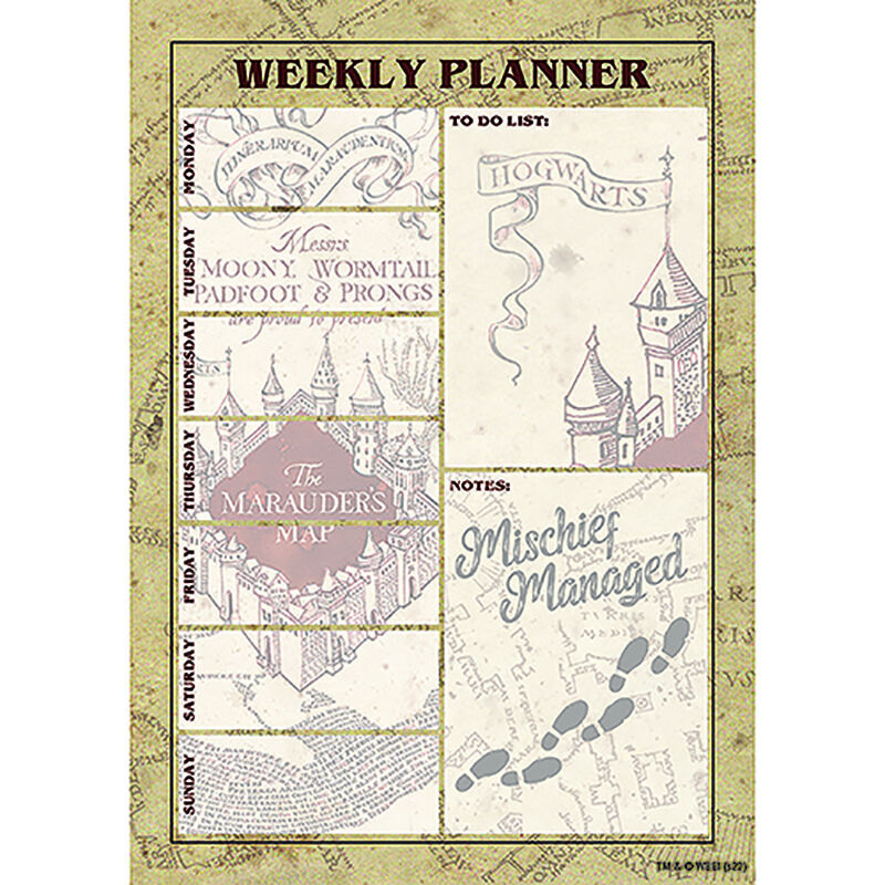 Harry Potter A5 Map A5 Weekly planner