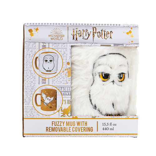 Harry Potter Hedwig Mug with teddy bear cover 440ml