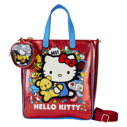 Loungefly Hello Kitty 50th Anniversary tote bag with coin bag