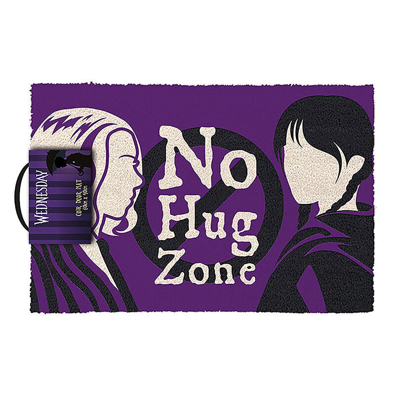 Wednesday No Hug Zone doormat