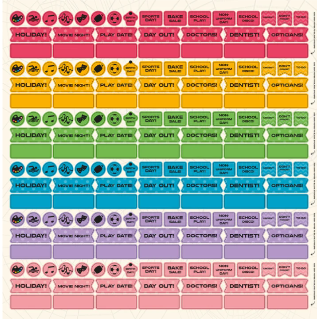 Marvel Spiderman Family planning calendar