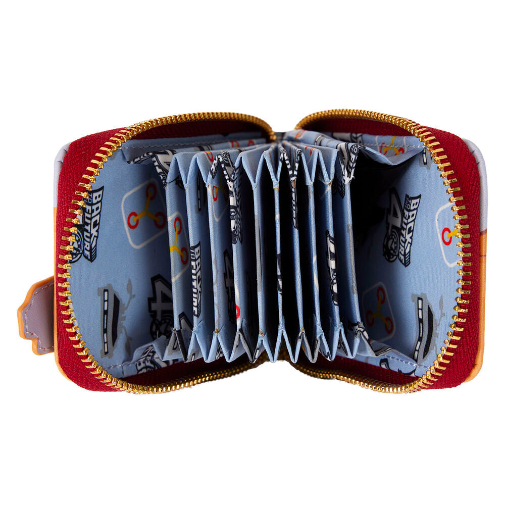 Loungefly Back to the Future 40th Anniversary Delorean Accordion card holder