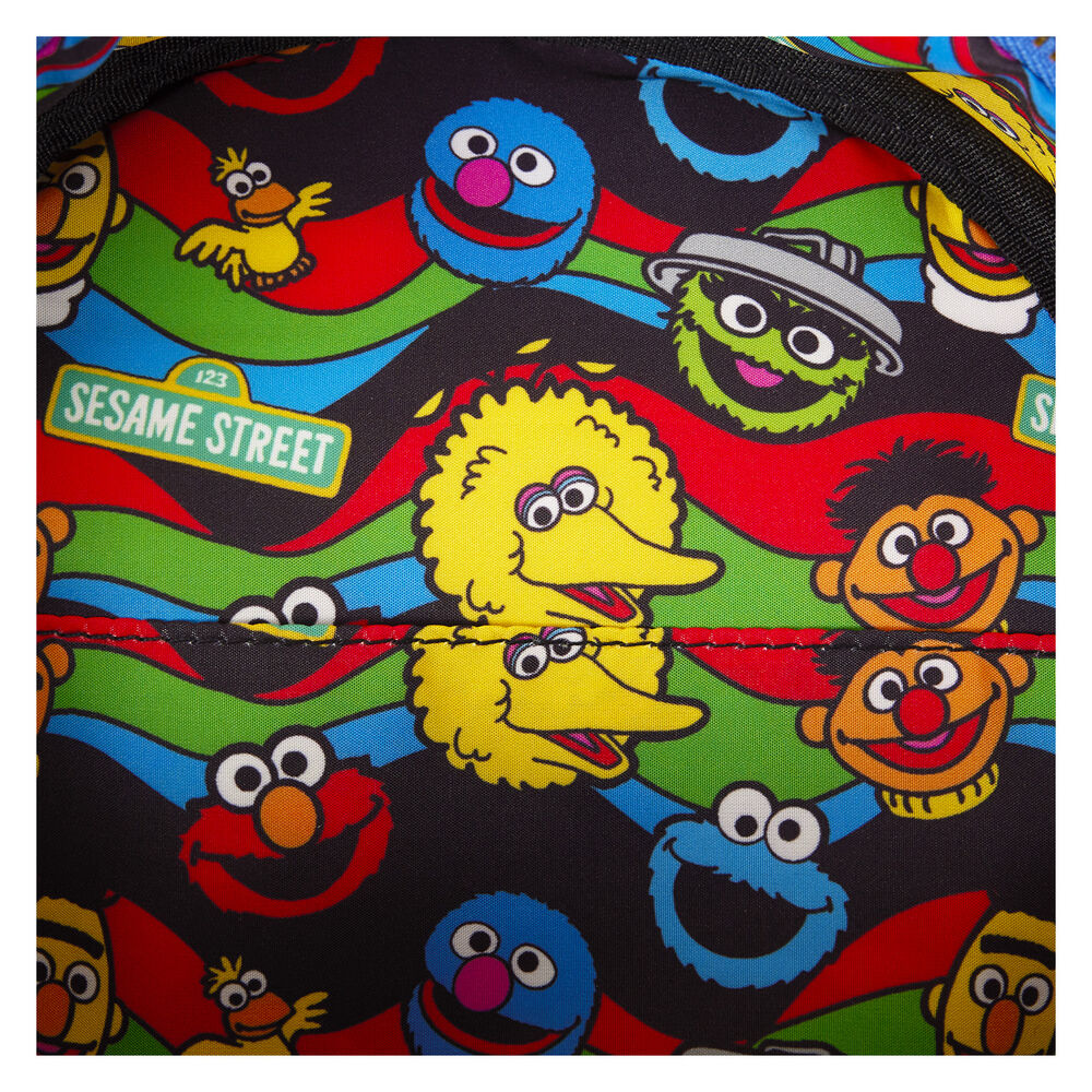 Loungefly Sesame Street Cookie Monster Plush backpack + purse