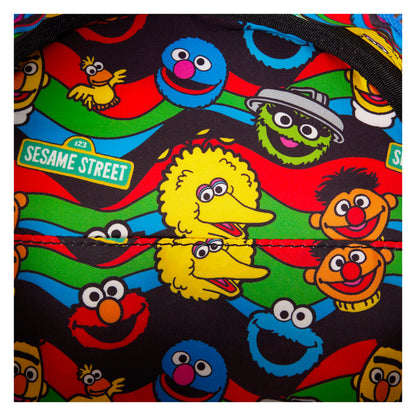 Loungefly Sesame Street Cookie Monster Plush backpack + purse