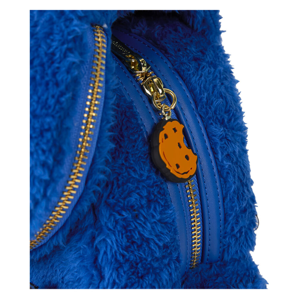 Loungefly Sesame Street Cookie Monster Plush backpack + purse