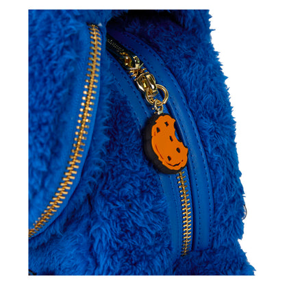 Loungefly Sesame Street Cookie Monster Plush backpack + purse