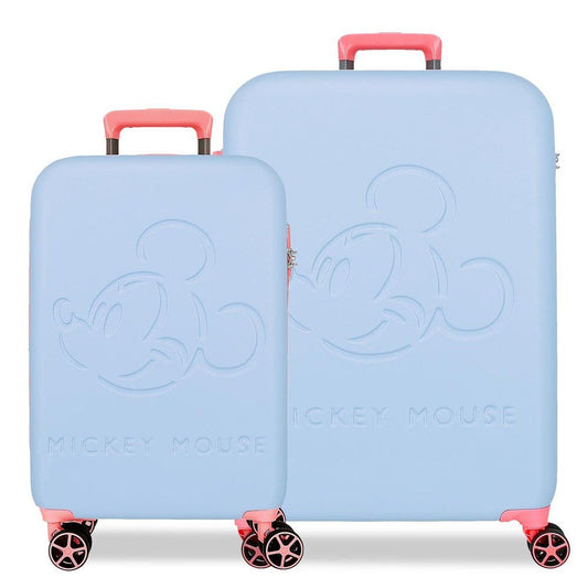 Disney Mickey Crazy Trip ABS pack 2 trolley suitcases 55cm & 60cm