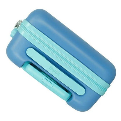 Disney Stitch Blue ABS trolley suitcase 55cm