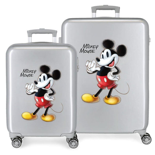 Disney Mickey Joyful ABS pack 2 trolley suitcases 55cm & 70cm