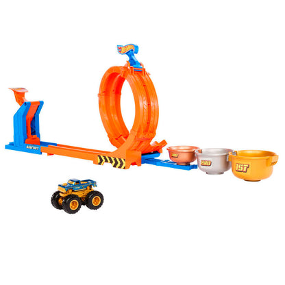 Hot Wheels Monster Trucks Loop and Flip Trophy Challenge