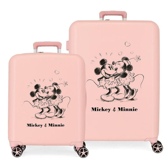 Disney Mickey & Minnie Kisses ABS pack 2 trolley suitcases I