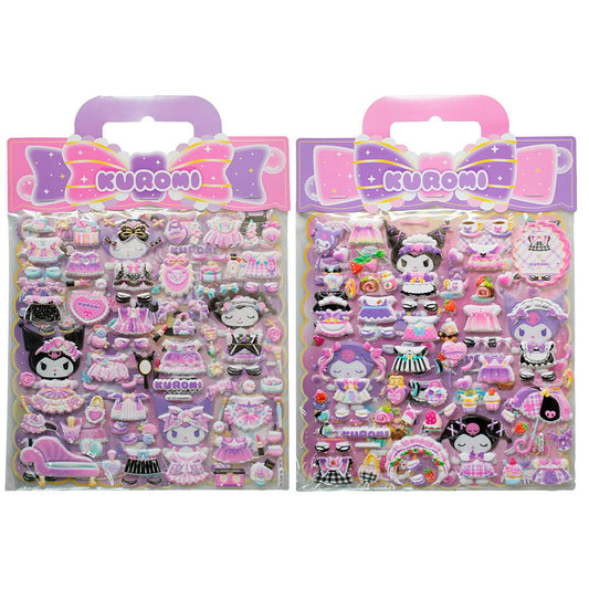 Hello Kitty Kuromi assorted Embossed stickers II
