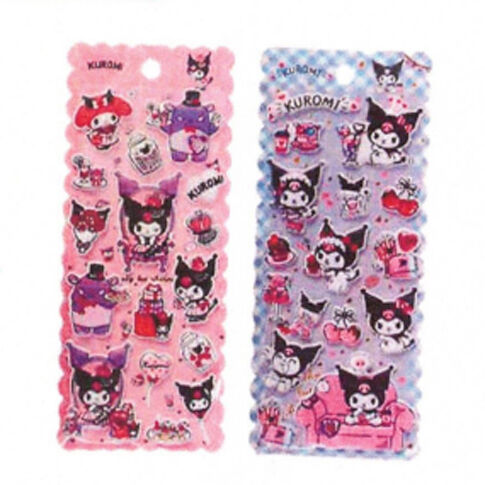 Hello Kitty Kuromi assorted Embossed stickers Style A