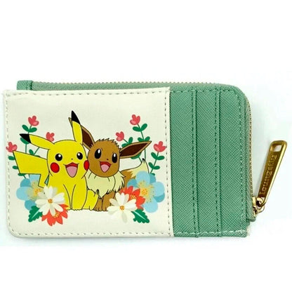 Loungefly Pikachu & Eevee Floral card holder