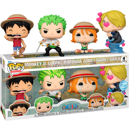 POP pack 4 figures One Piece Exclusive I