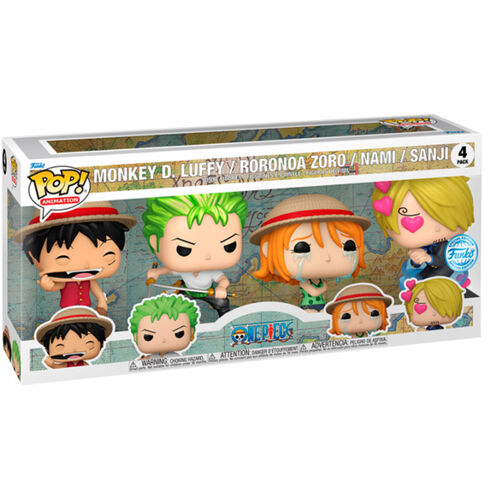 POP pack 4 figures One Piece Exclusive I
