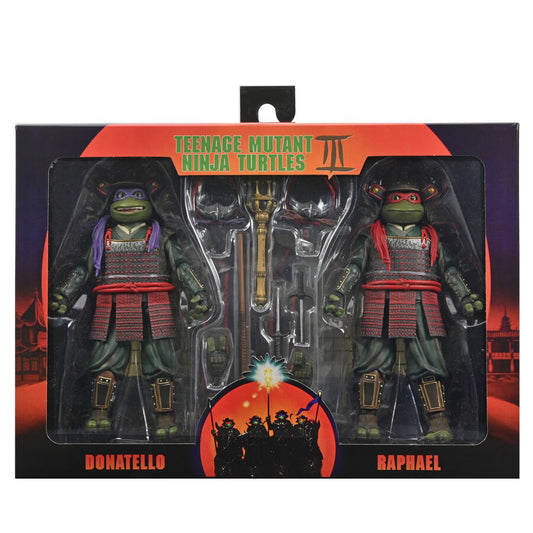 Ninja Turtles 3 Teenage Mutant Donatello &#38; Raphael pack 2 figures 18cm