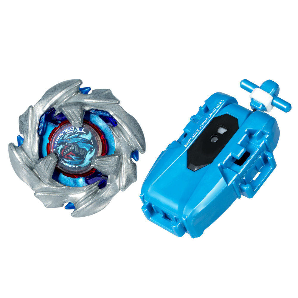 Beyblade X Cobalt Dragoon 2-60C Premium set launcher with rope and top