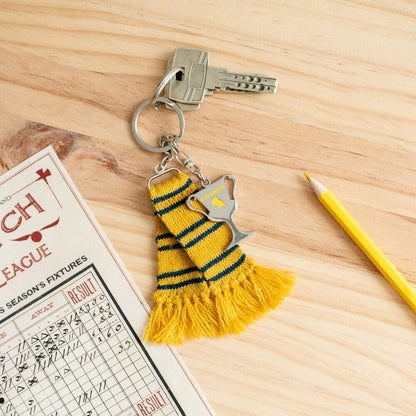 Harry Potter Hufflepuff scarf keychain