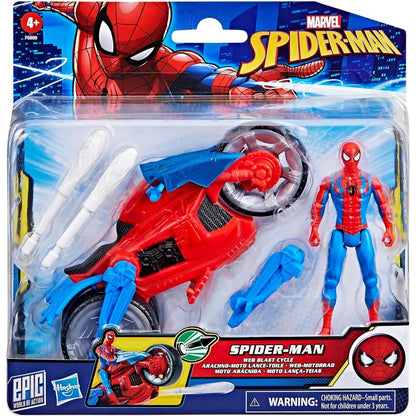 Marvel Spider-Man Epic World of Action Arachnid Motorbike + Spiderman figure