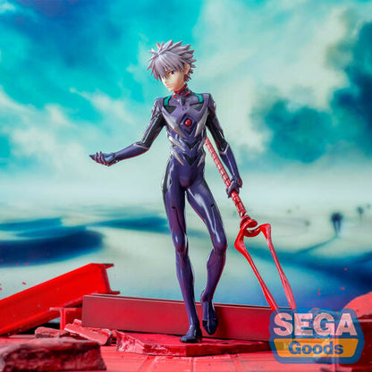 Evangelion 3.0 + 1.0 Thrice Upon a Time Kaworu Nagisa X Spear of Longinus Luminasta figure 21cm